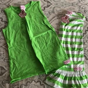 Ruffle Girl Capri and Tank top